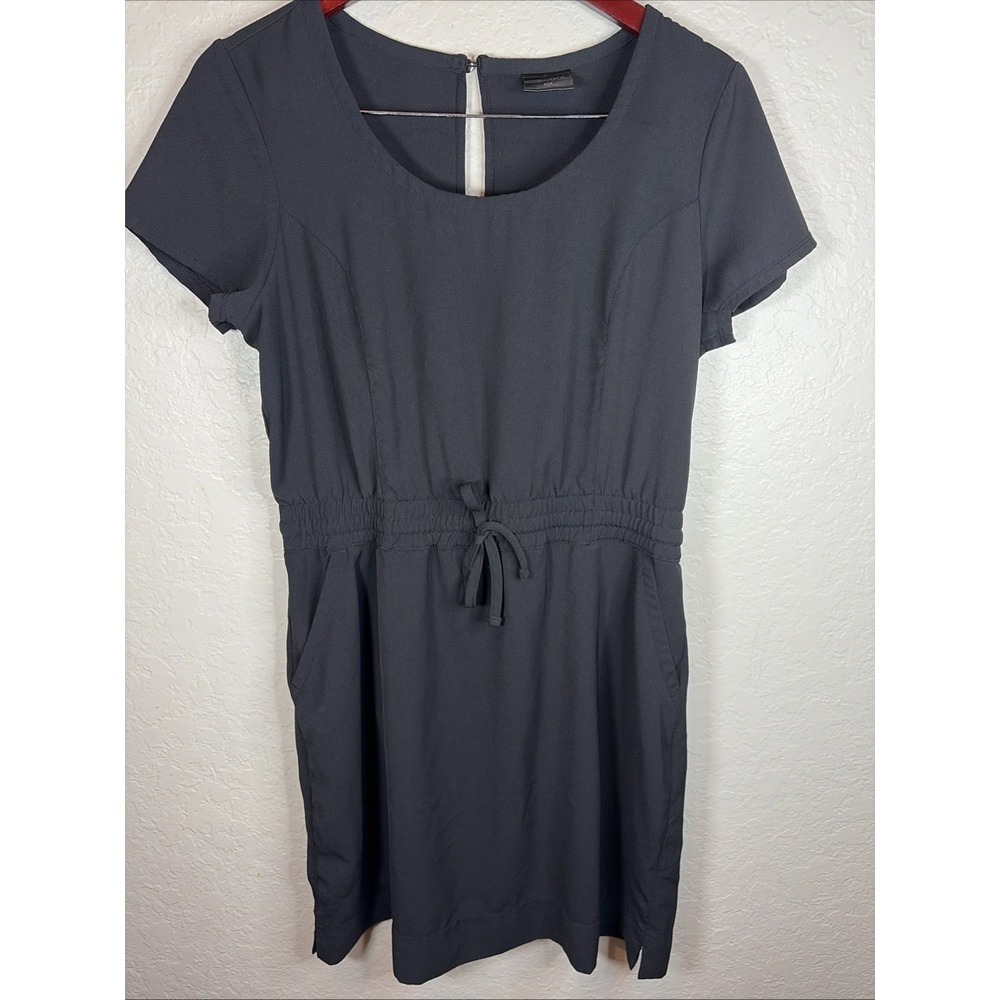 32 Degrees Ladies' Soft Twill Drawstring Dress W/ Pockets, Black, Size Medium